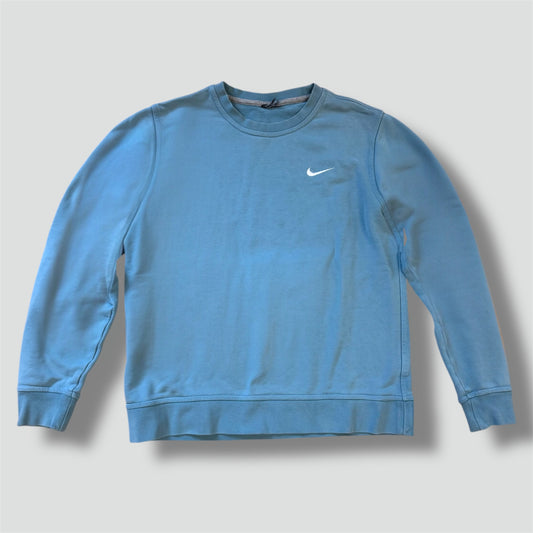 Nike baby blue swoosh crewneck
