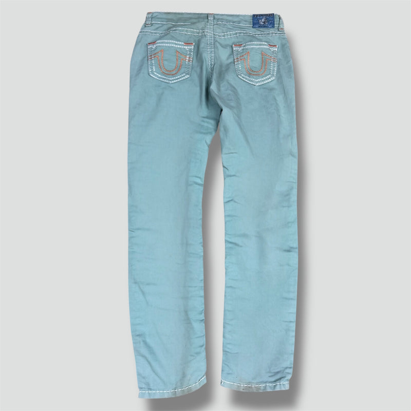 Sourced limited accessories and clothes True Religion turquoise vintage pants – Secondhand Streetwear