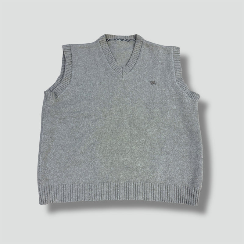 Sourced limited accessories and clothes Burberry vintage brown wool vest – Secondhand Streetwear