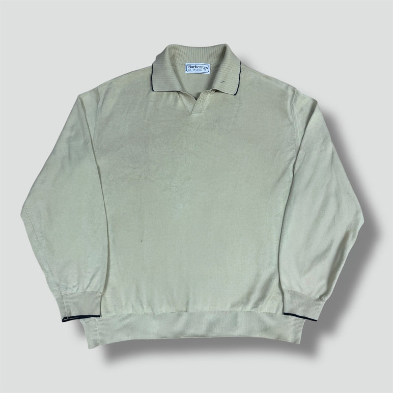 Sourced limited accessories and clothes Vintage Burberry’s cream light sweatshirt – Secondhand Streetwear
