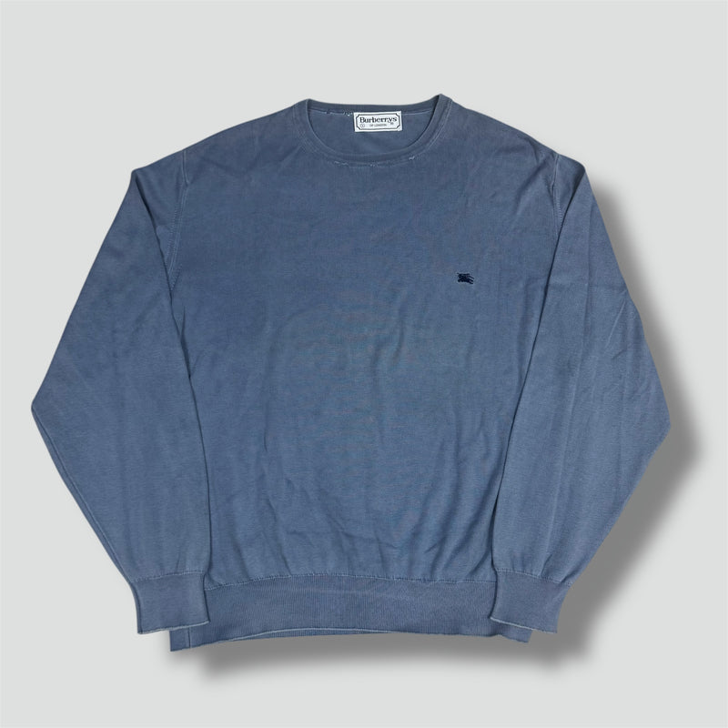 Sourced limited accessories and clothes Burberry’s vintage blue crewneck sweatshirt – Secondhand Streetwear