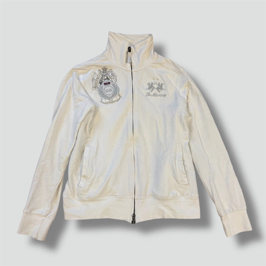 La Martina Ehr 1936 women’s white zip-up