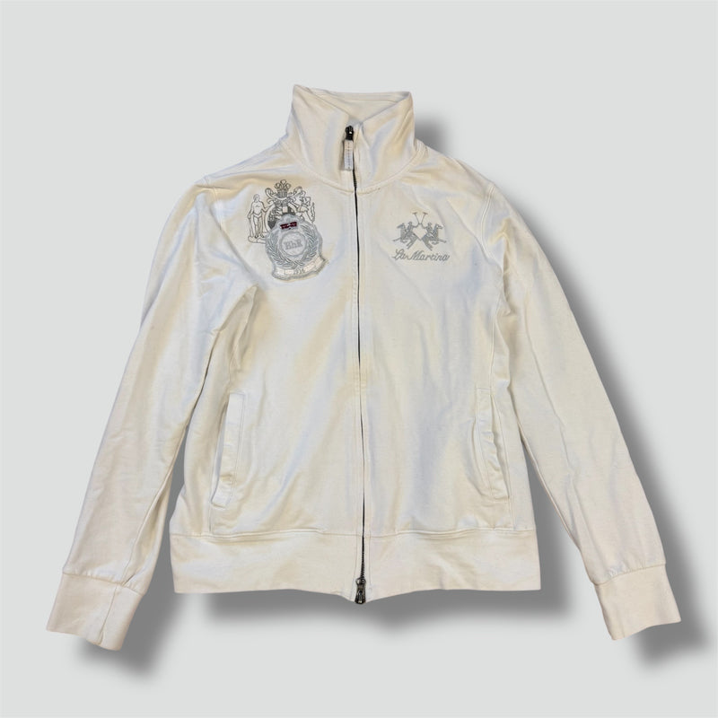 Sourced limited accessories and clothes La Martina Ehr 1936 women’s white zip-up – Secondhand Streetwear