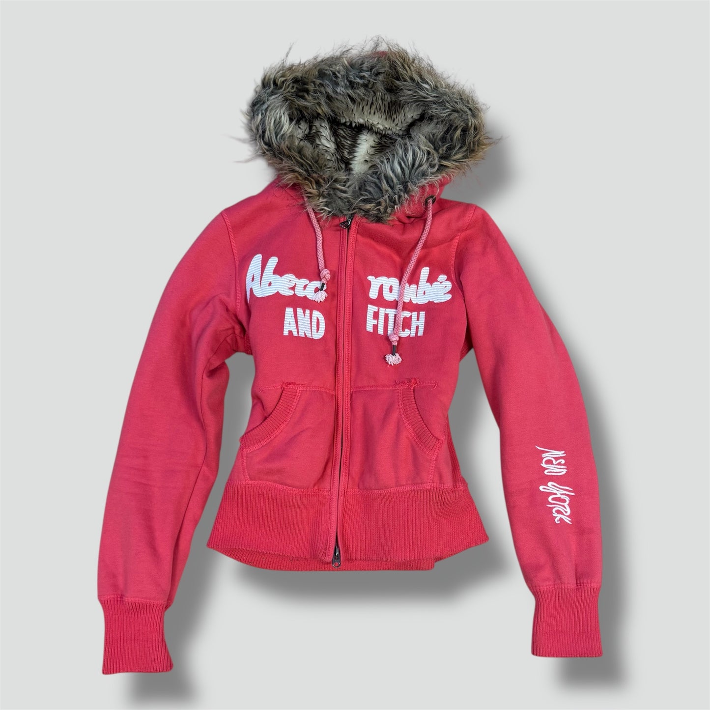 Abercrombie & Fitch authentic vintage Y2K fur hoodie