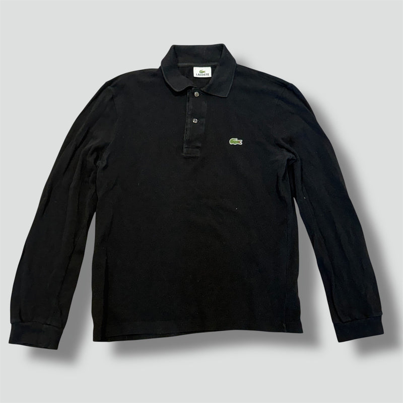 Sourced limited accessories and clothes Lacoste black long sleeve polo shirt – Secondhand Streetwear