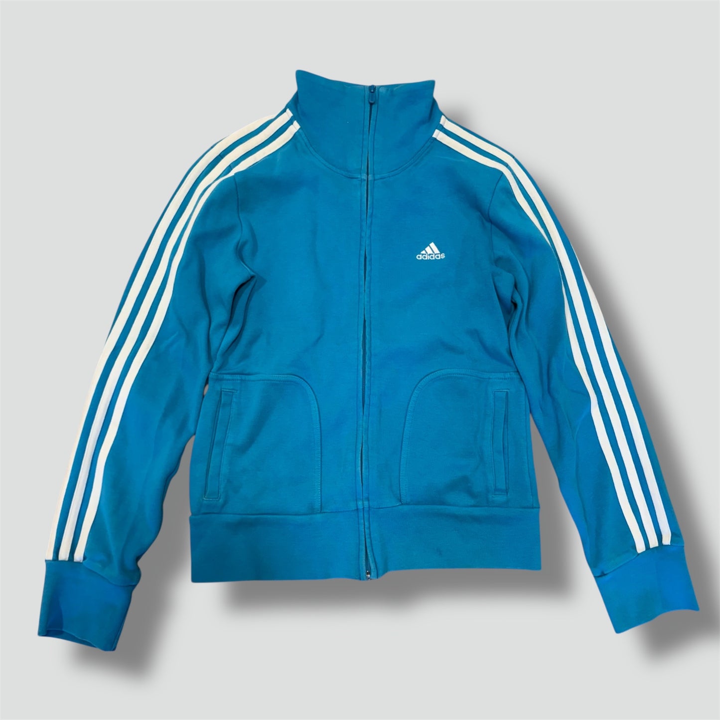 Adidas Y2K light blue zip-up jacket