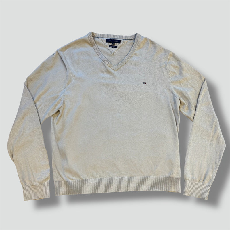 Sourced limited accessories and clothes Tommy Hilfiger cotton-cashmere cream sweatshirt – Secondhand Streetwear