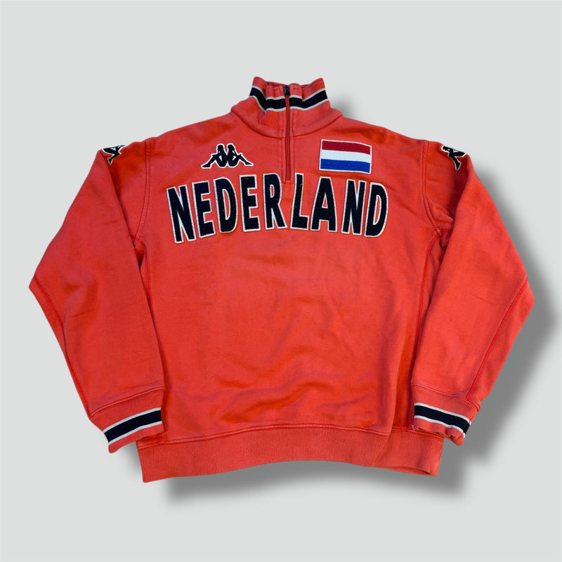Sourced limited accessories and clothes Kappa Nederland orange sweatshirt – Secondhand Streetwear