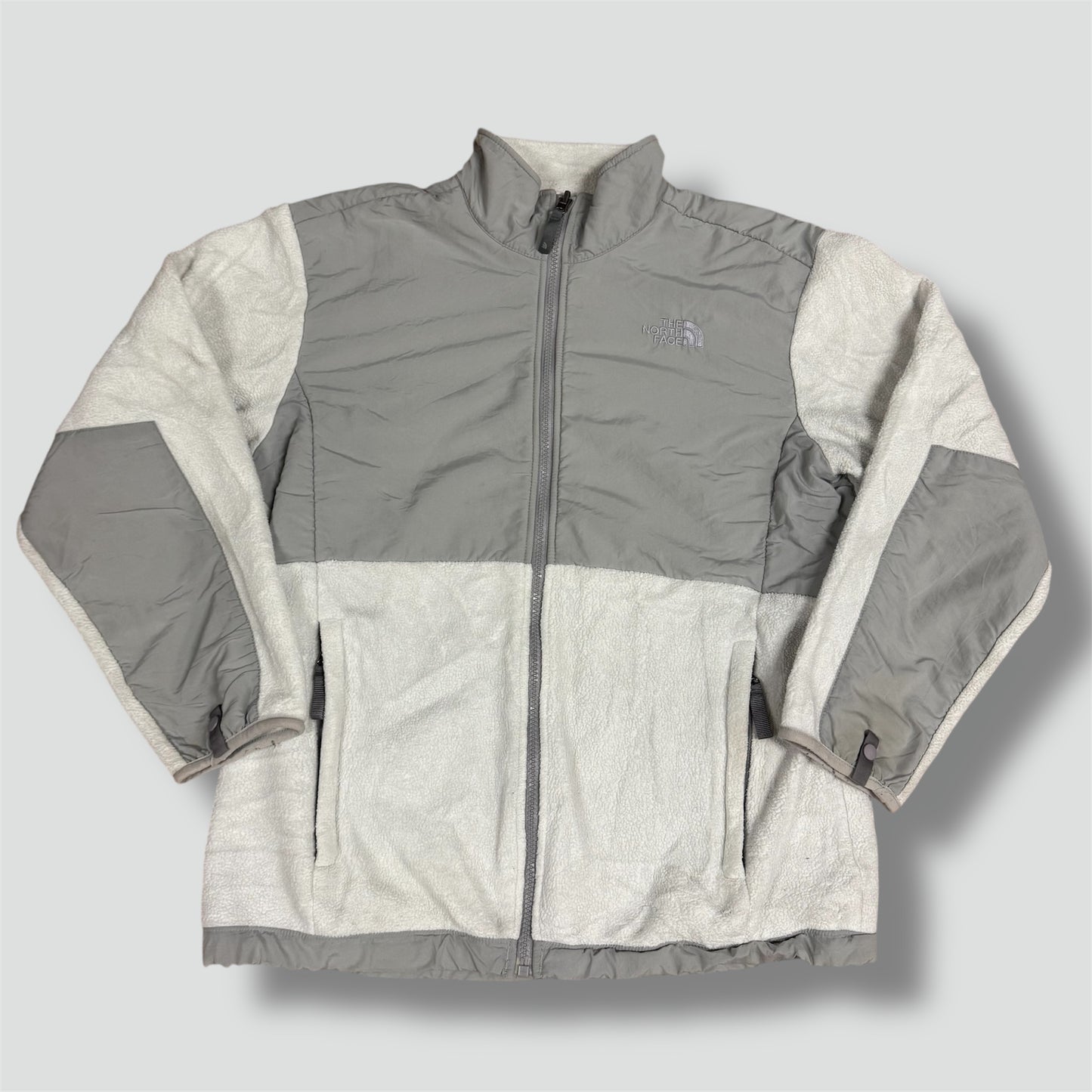 The North Face white fleece jacket