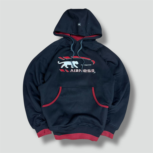 Airness 00s streetwear black hoodie