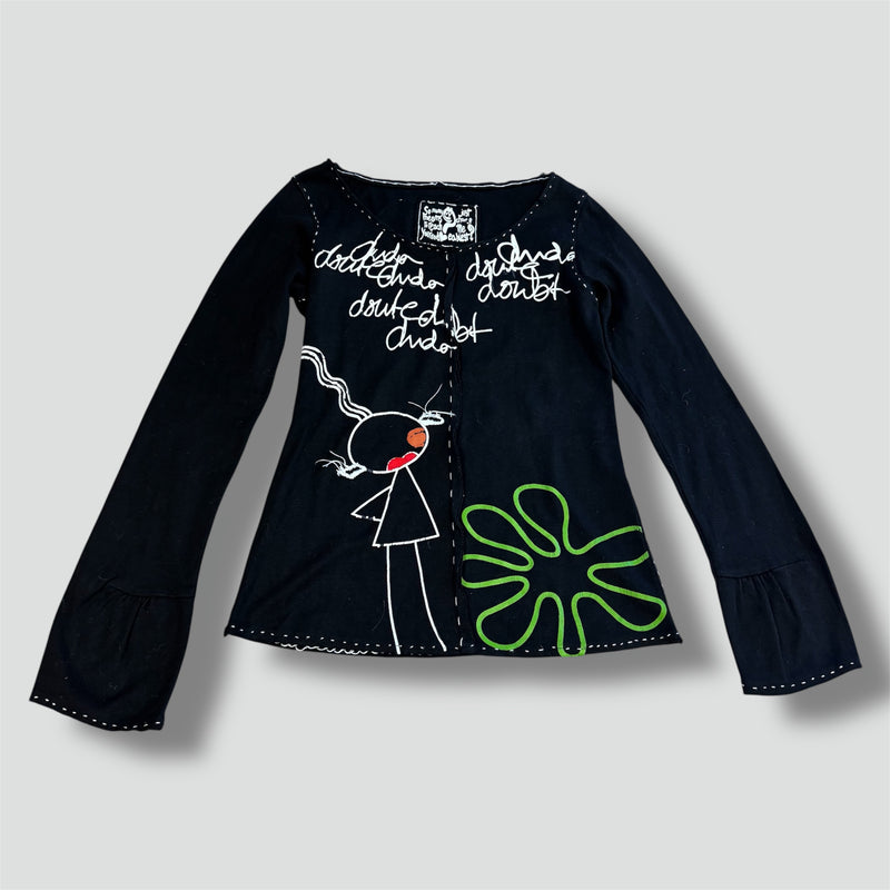 Sourced limited accessories and clothes Y2K “Ways to Reach You” vintage long sleeve – Secondhand Streetwear