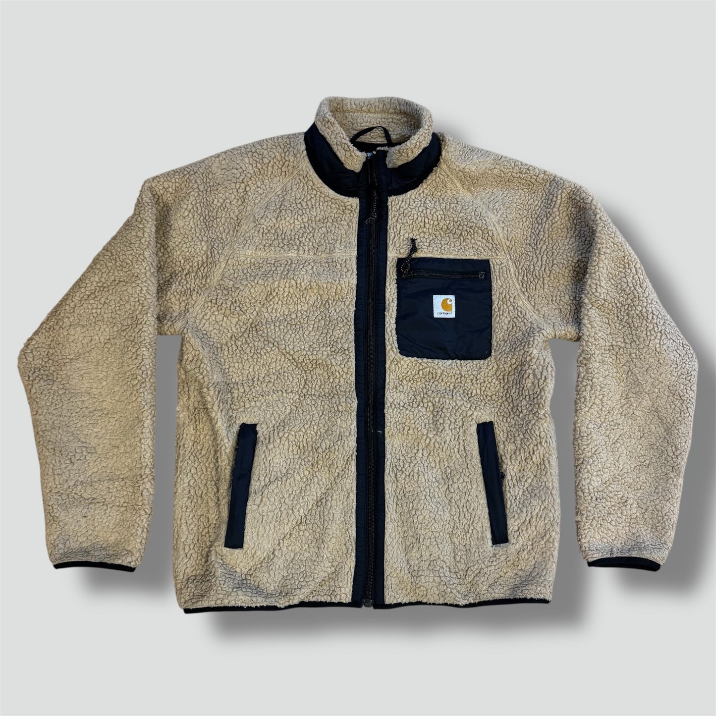 Carhartt brown retro fluffy fleece jacket