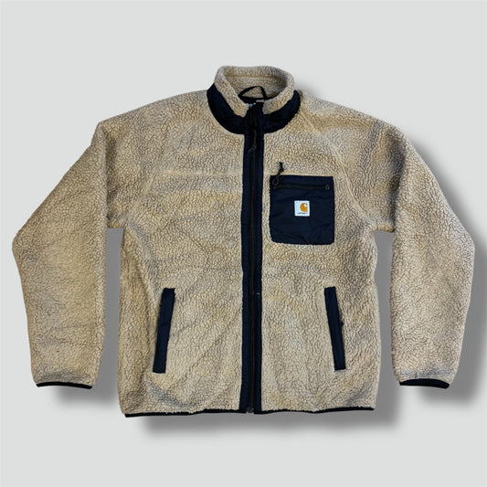Carhartt brown retro fluffy fleece jacket