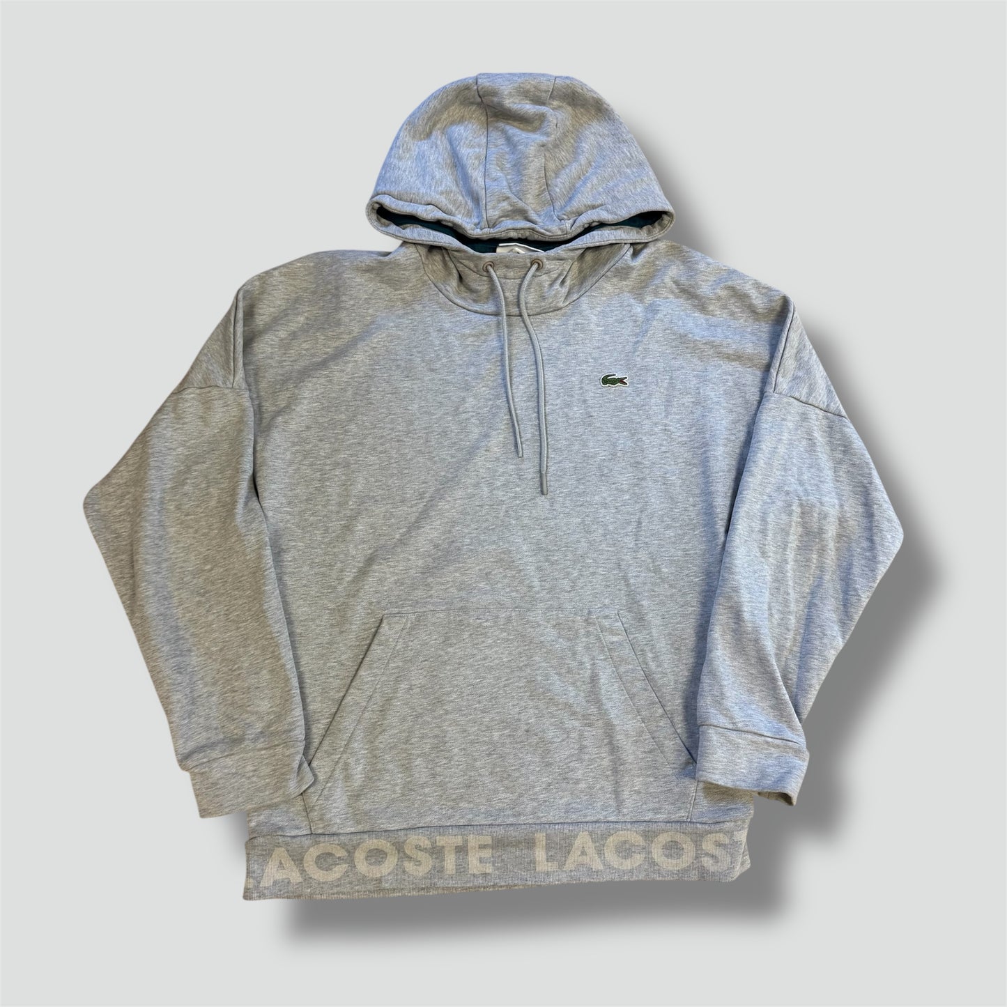 Lacoste classic grey hoodie