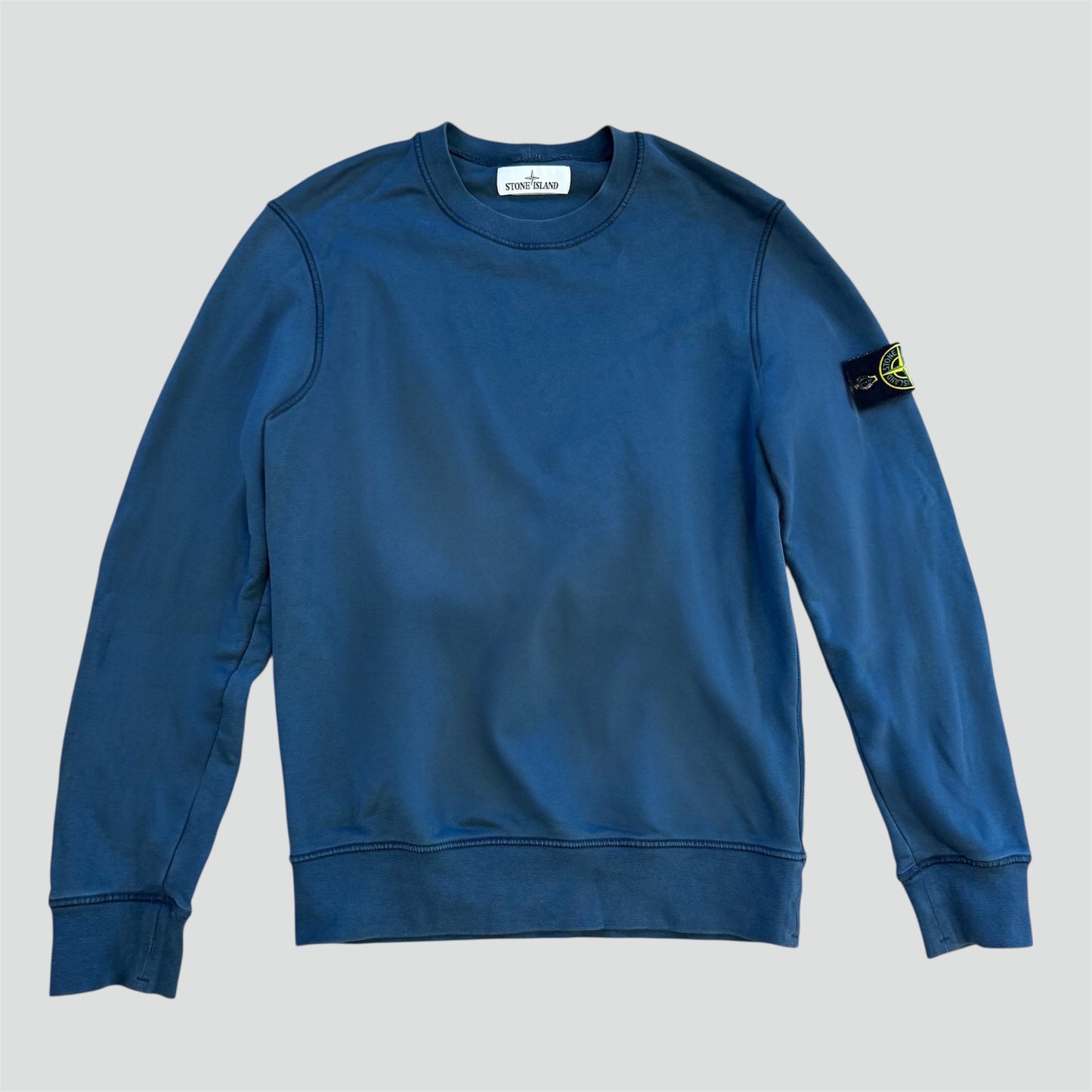 Stone Island navy-blue crewneck sweat