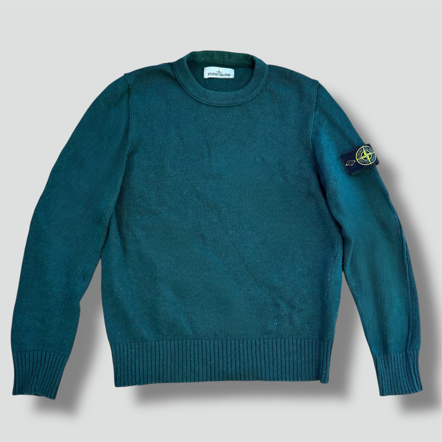 Stone Island green wool crewneck