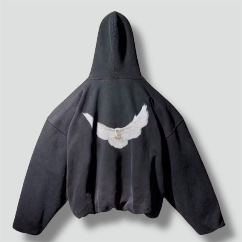 Sourced limited accessories and clothes Yeezy GAP x Balenciaga Dove oversized hoodie black – Secondhand Streetwear
