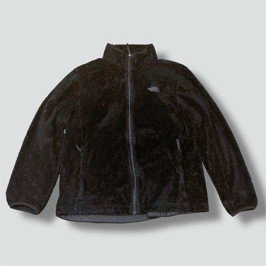 The North Face fluffy black fleece jacket