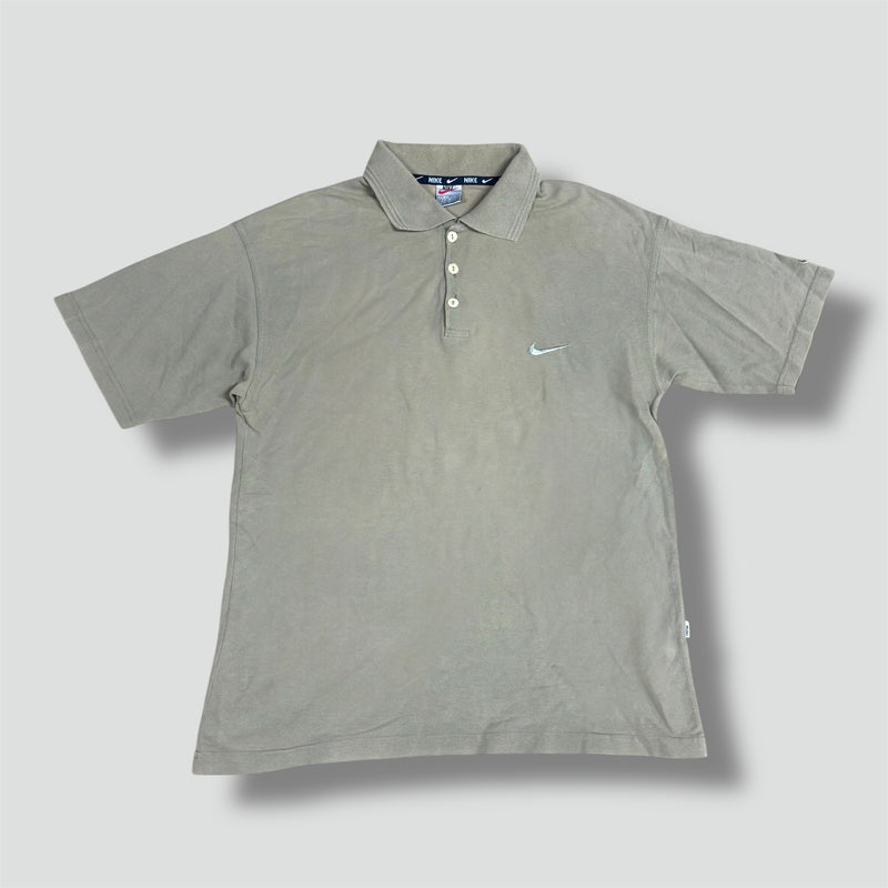 Sourced limited accessories and clothes Nike vintage 90s brown polo shirt – Secondhand Streetwear