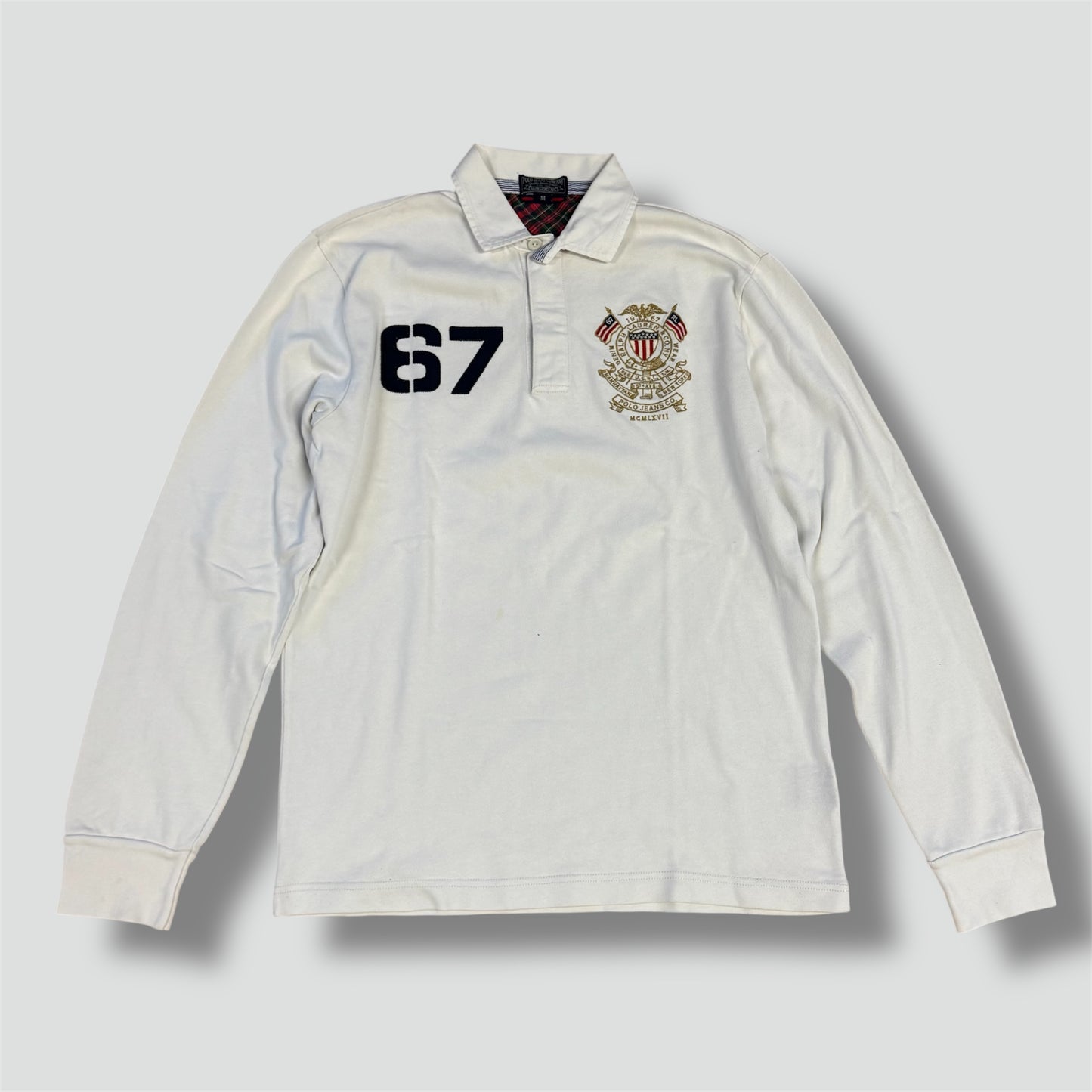 Polo Ralph Lauren Jeans 6 7 white long sleeve