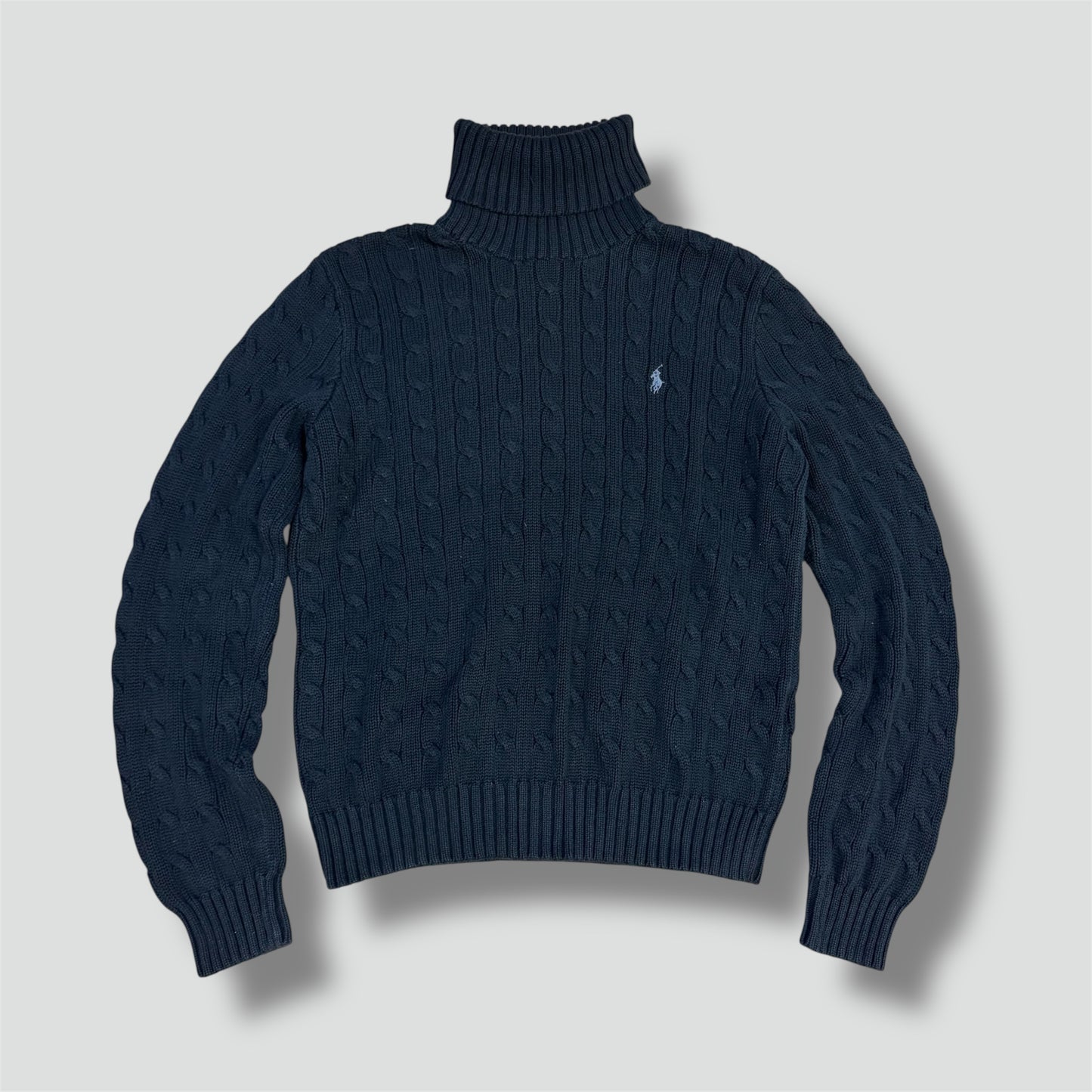 Polo Ralph Lauren Sport black turtleneck knitted sweater
