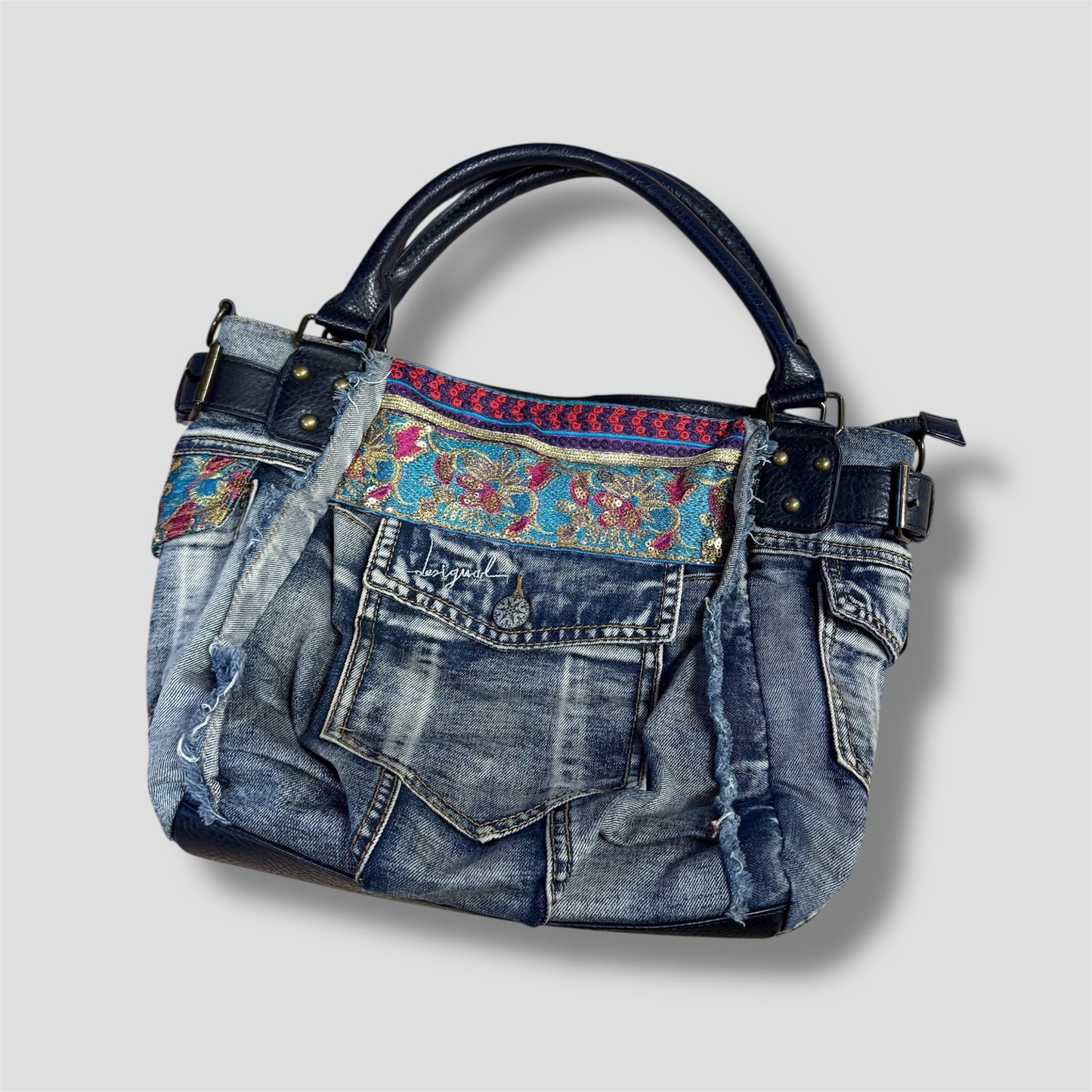 Vintage Desigual denim 90s handbag