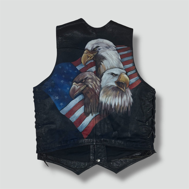 Sourced limited accessories and clothes Motor Ride Free Bikers USA vintage leather vest – Secondhand Streetwear