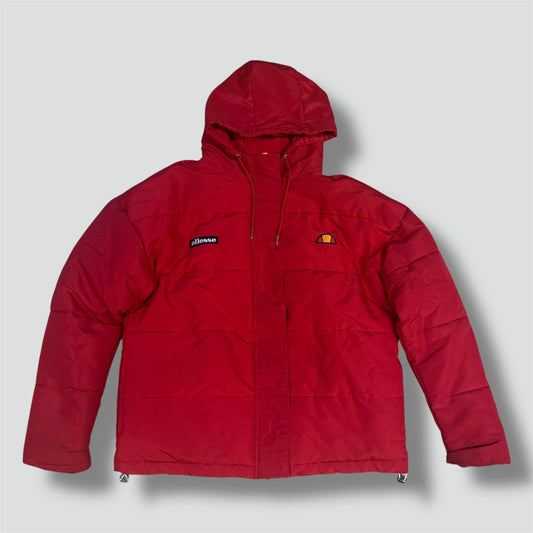 Ellesse retro red puffer jacket