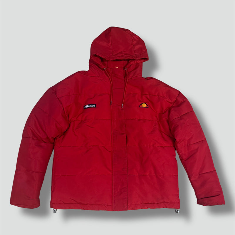 Sourced limited accessories and clothes Ellesse retro red puffer jacket – Secondhand Streetwear