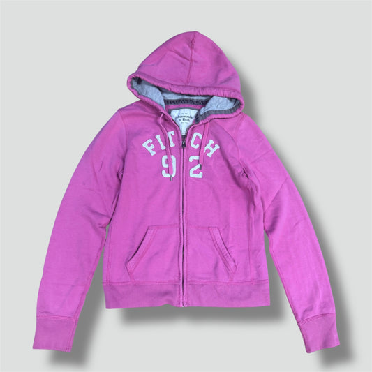 Abercrombie & Fitch pink zip-up hoodie
