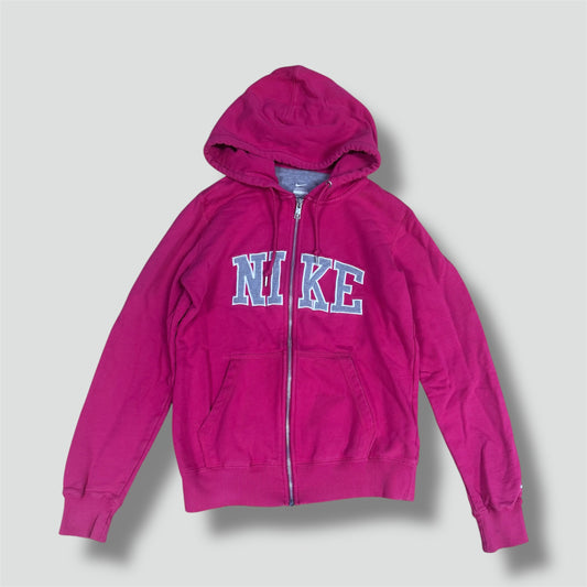 Nike vintage sportswear pink zip-up hoodie