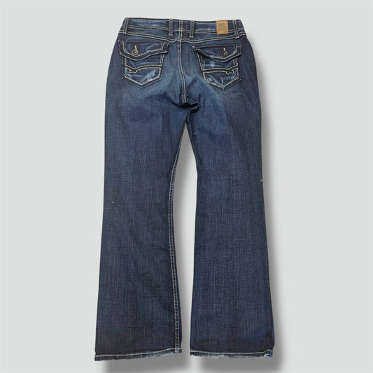 BKE Wendy Y2K stone washed wide leg jeans