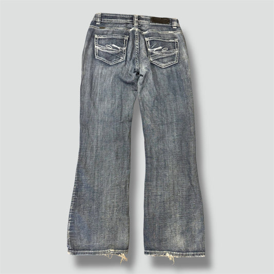 Rock and Roll Y2K wide leg low waist jeans