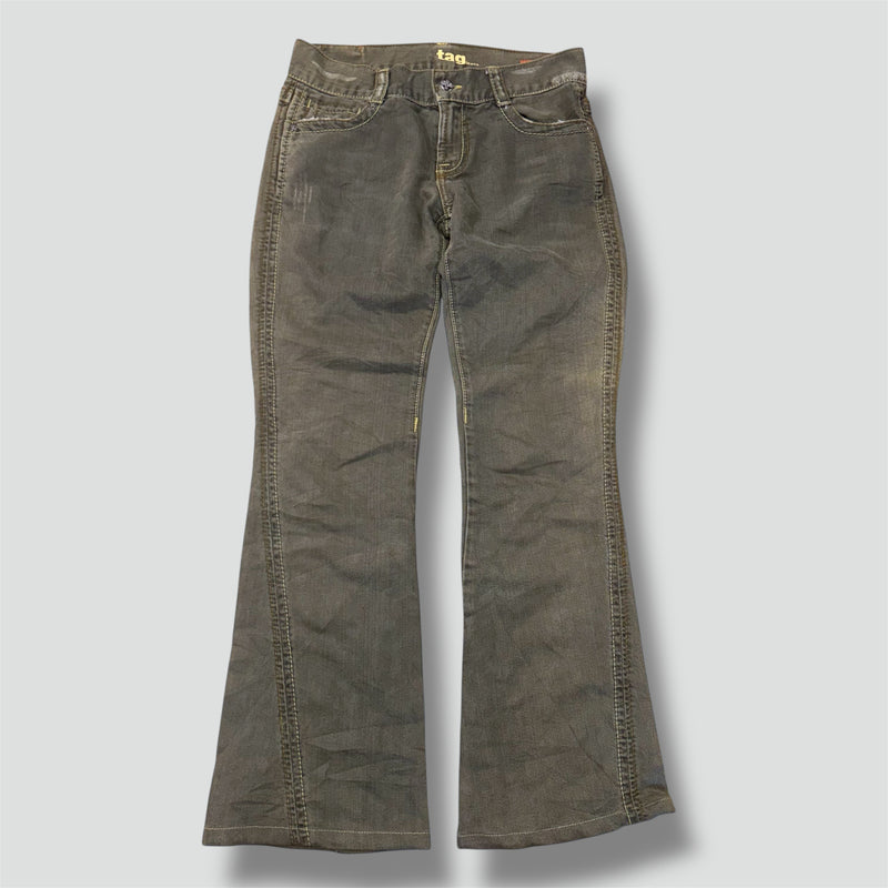 Detailansicht: Sourced limited accessories and clothes Tag Jeans wide leg Y2K vintage pants – Logo, Nähte oder Material