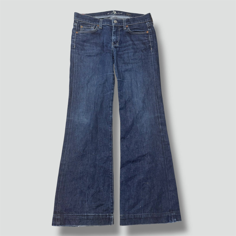Detailansicht: Sourced limited accessories and clothes Seven for All Mankind wide leg women’s jeans – Logo, Nähte oder Material