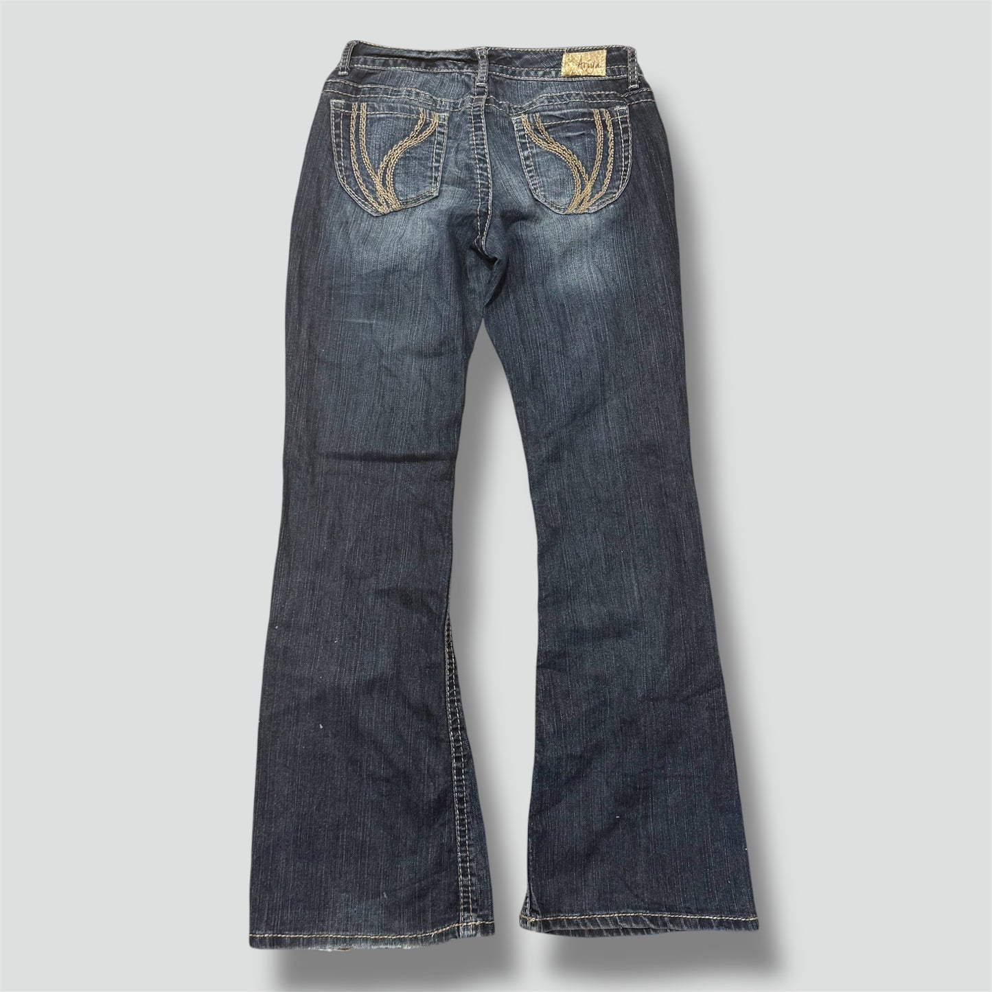 Ariya Japanese Y2K wide leg stone washed jeans