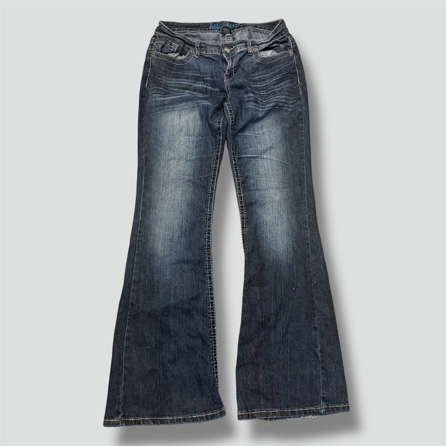 Ariya Japanese Y2K wide leg stone washed jeans
