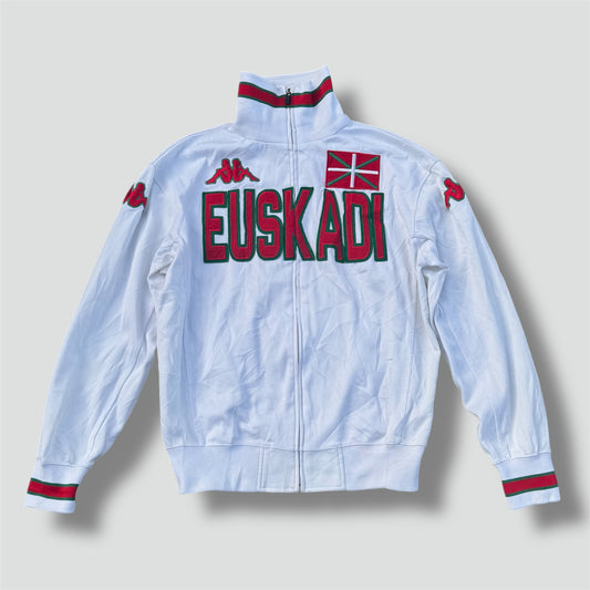 Euskadi Kappa streetwear white track jacket