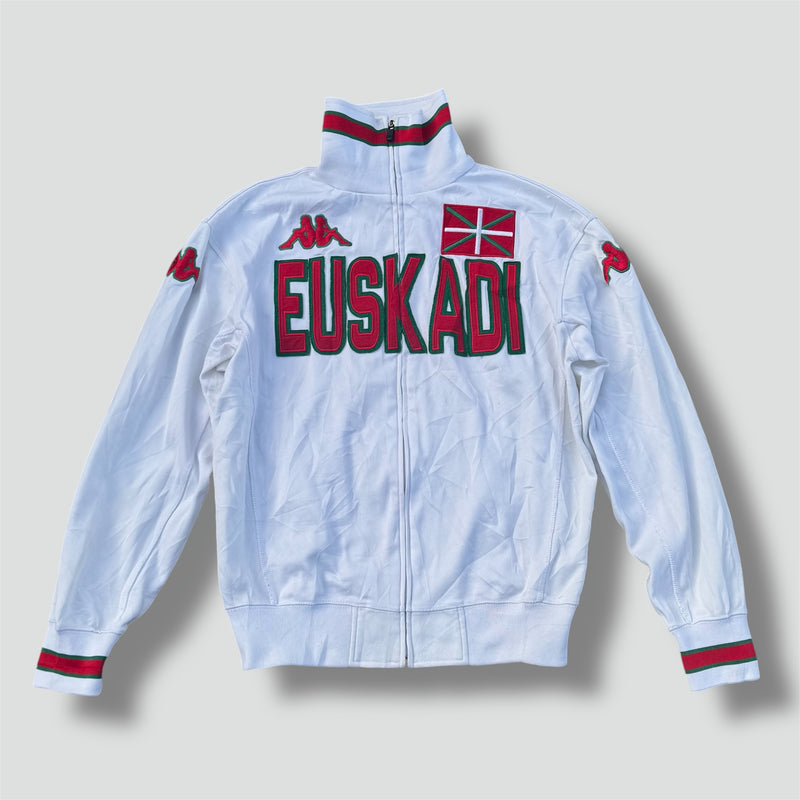 Sourced limited accessories and clothes Euskadi Kappa streetwear white track jacket – Secondhand Streetwear
