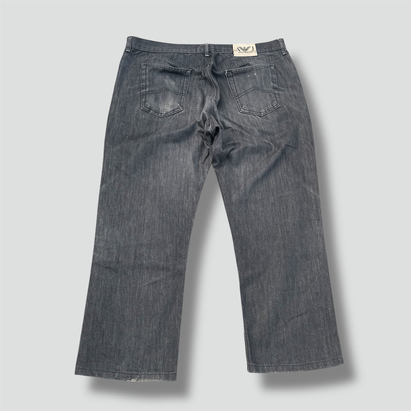 Detailansicht: Sourced limited accessories and clothes Armani vintage stone washed baggy jeans – Logo, Nähte oder Material
