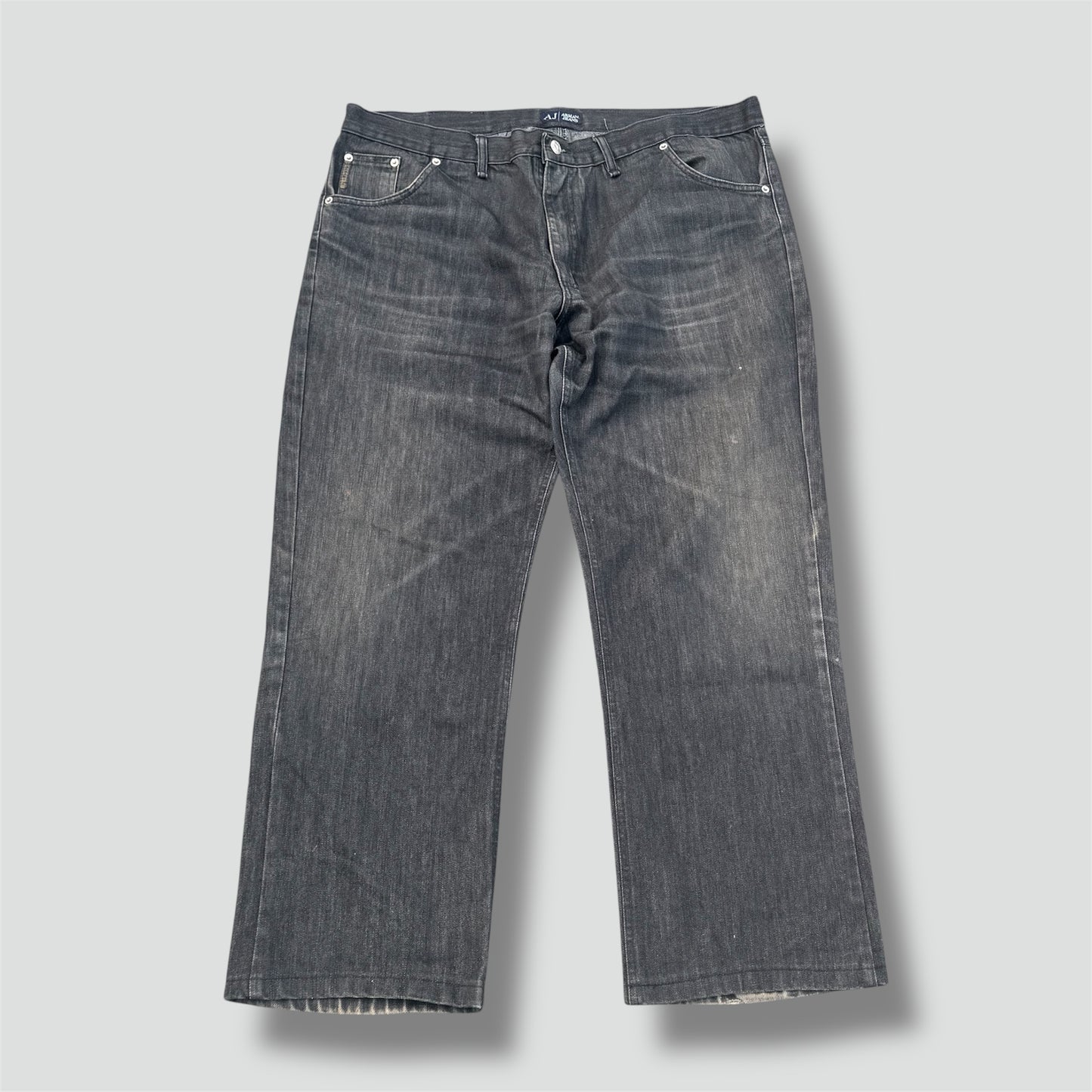 Armani vintage stone washed baggy jeans