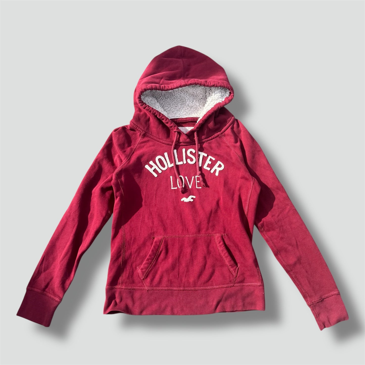 Hollister Love Y2K fluffy zip hoodie