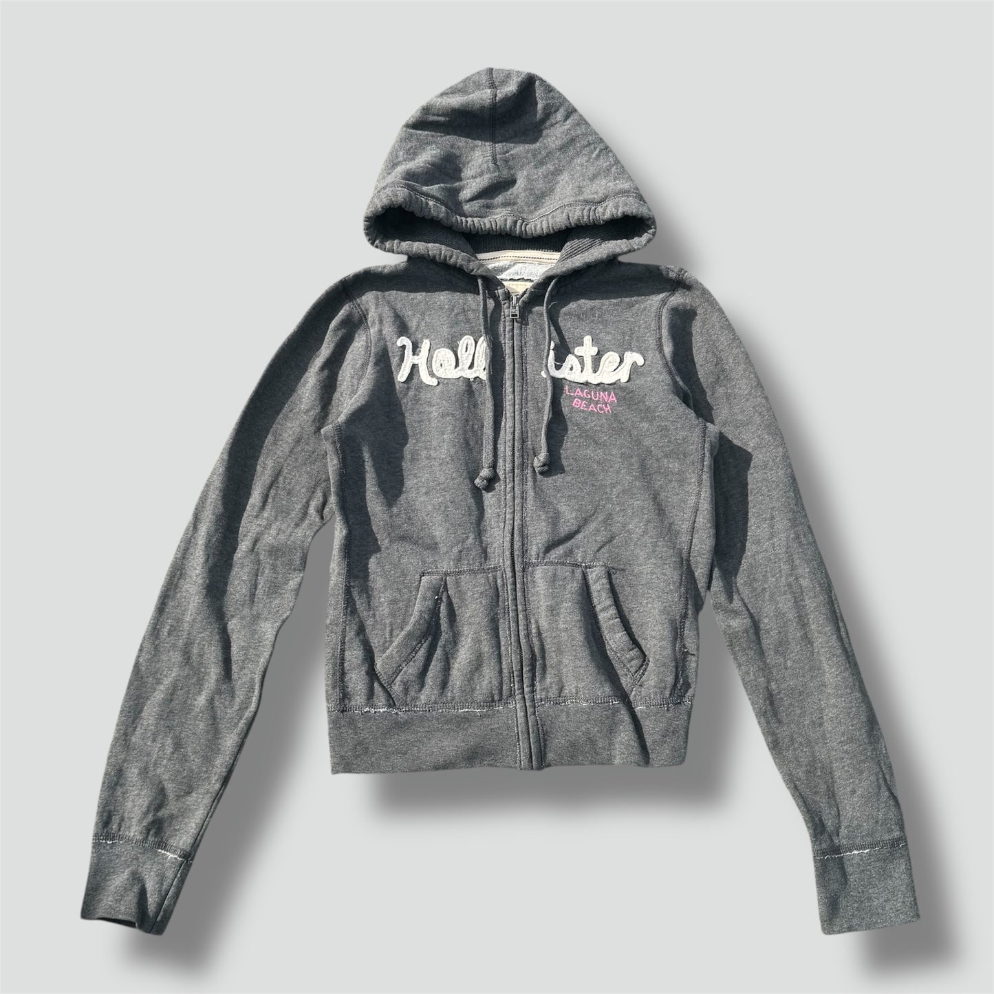 Hollister Laguna Beach Y2K grey hoodie