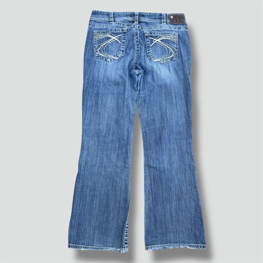 Silven Y2K glitter vintage wide leg jeans