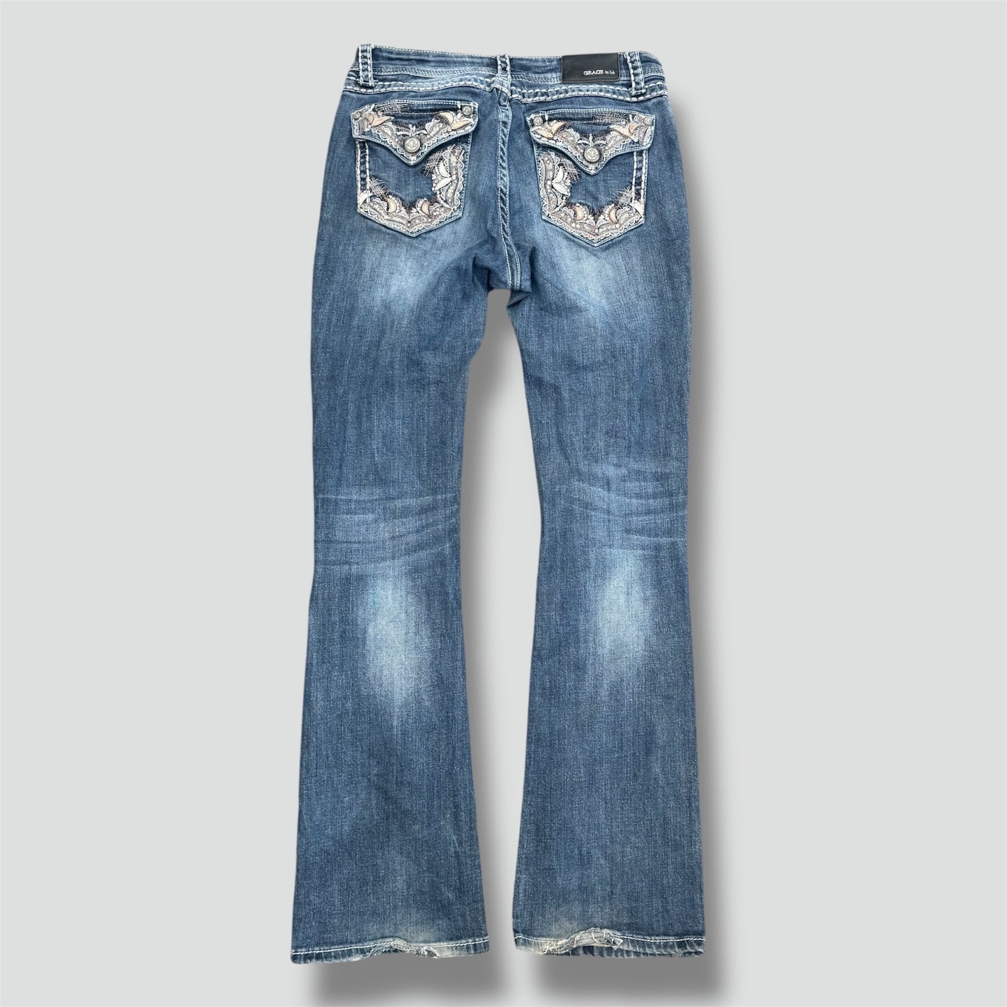 Grace in LA Y2K bootcut wide leg jeans