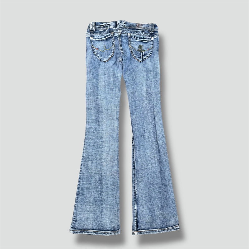 Sourced limited accessories and clothes Six Nine 69 Y2K bootcut jeans – Secondhand Streetwear
