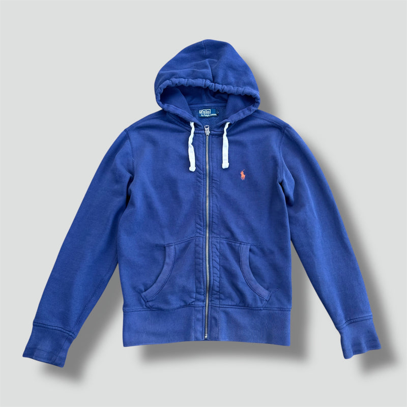 Sourced limited accessories and clothes Polo Ralph Lauren blue zip-up hoodie – Secondhand Streetwear