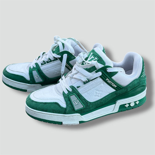 Louis Vuitton LV Trainer Monogram green and white