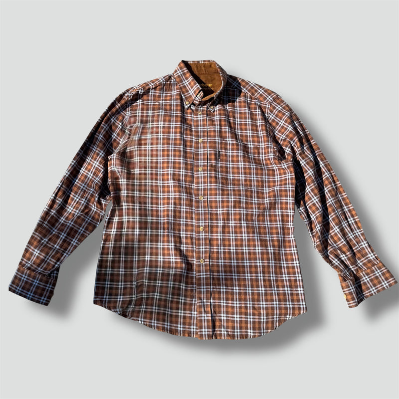 Sourced limited accessories and clothes Barbour vintage checkered brown shirt – Secondhand Streetwear