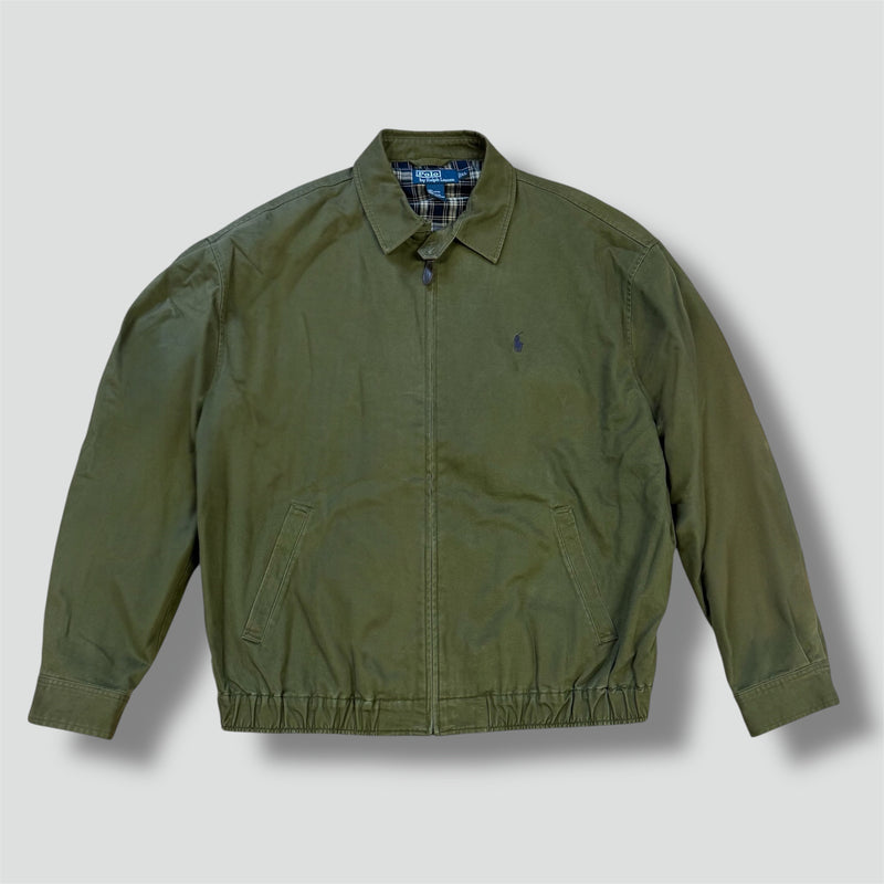 Sourced limited accessories and clothes Polo Ralph Lauren vintage green Harrington jacket – Secondhand Streetwear